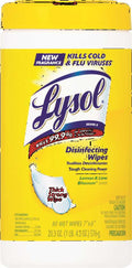 RECKITT BENCKISER LYSOL SURFACE SANITIZING WIPES, CITRUS SCENT, 80 WIPES PER CANISTER