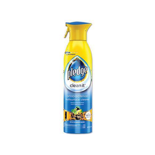 Pledge Multi Surface Antibacterial Everyday Cleaner, 9.7oz Aerosol, 6 per Carton