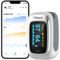 Fingertip Pulse Oximeter | Bluetooth Finger Oxygen Monitor & Pulse Rate Monitor