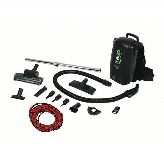 ATRIX Backpack Vacuum: 106 cfm Vacuum Air Flow, 10 lb Wt, 68 dB Sound Level, 50 ft Power Cord Lg