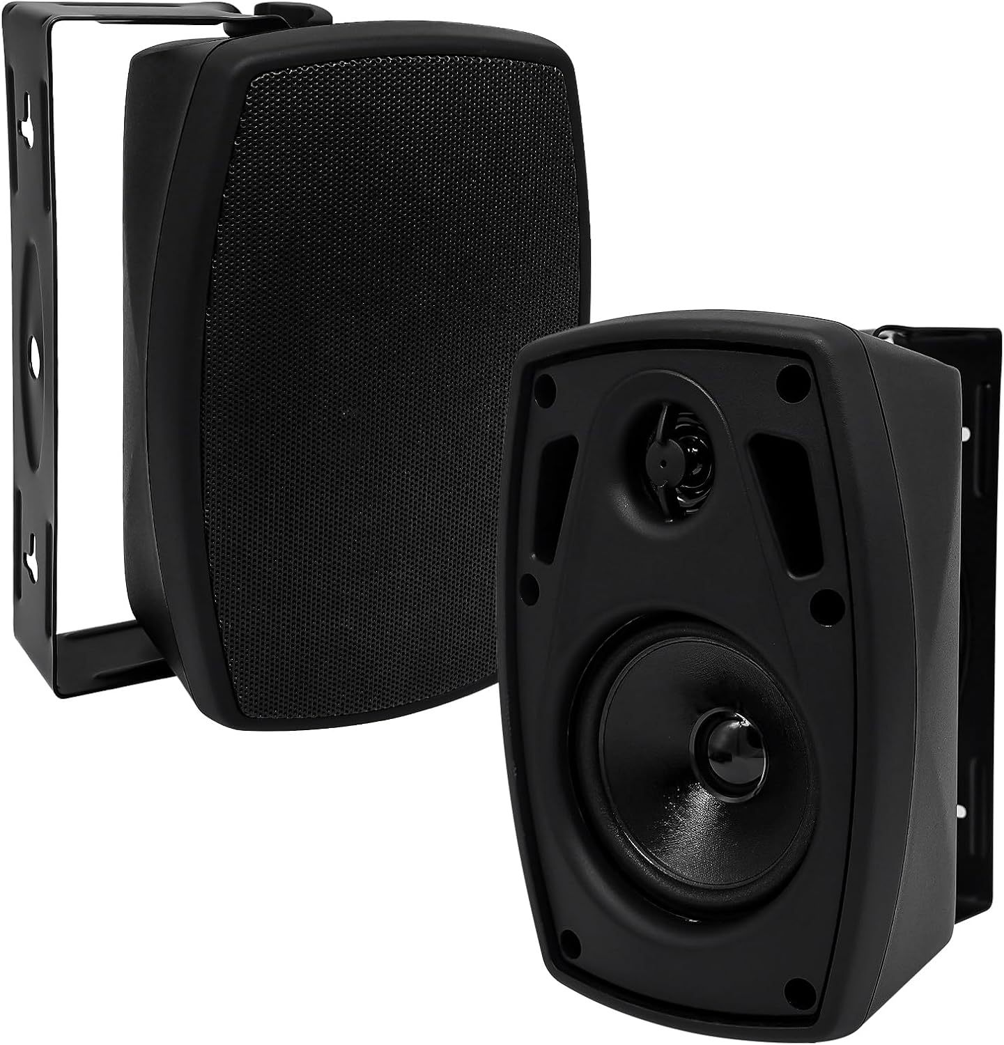 4 Inch Outdoor Waterproof Wall Mount Speakers - Bluetooth
