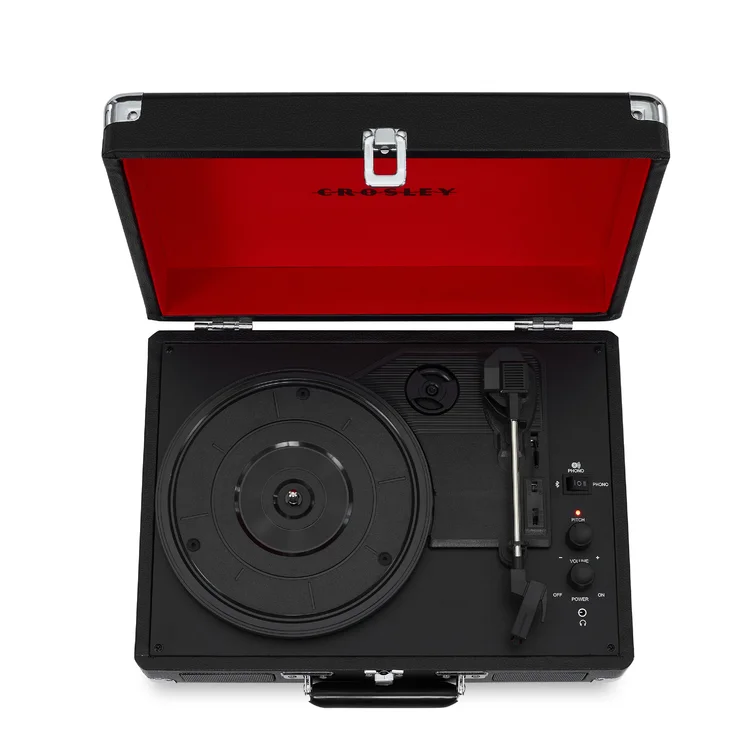 Portable 3 - Speed Turntable Decorative Record Player with Bluetooth