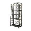 Iron Bakers Rack in Pewter