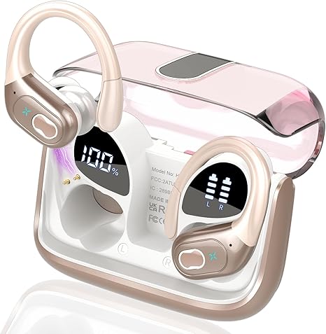 Wireless Earbuds 75hrs Bluetooth 5.4 Headphone Sport, 2025 Bluetooth Earbuds