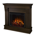 Real Flame Chateau Electric Fireplace in Dark Walnut