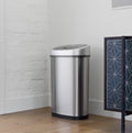 Stainless Steel 13.2 Gallon Motion Sensor Trash Can