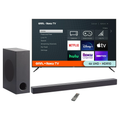 Onn. 70" 4K Roku TV with onn. 3.1 Atmos Soundbar with Wireless Subwoofer, 37"