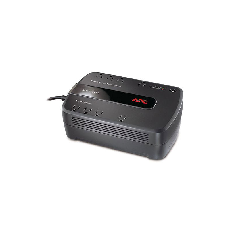 APC® BE650G1 Back-UPS ES 650 Battery Backup System, 8 Outlets, 650VA / 390 Watts