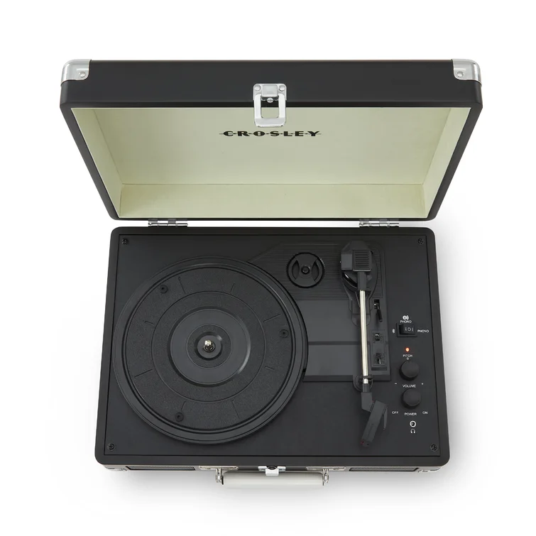 Portable 3 - Speed Turntable Decorative Record Player with Bluetooth
