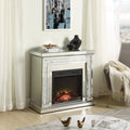 Mirrored Electric Fireplace