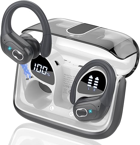 Wireless Earbuds 75hrs Bluetooth 5.4 Headphone Sport, 2025 Bluetooth Earbuds