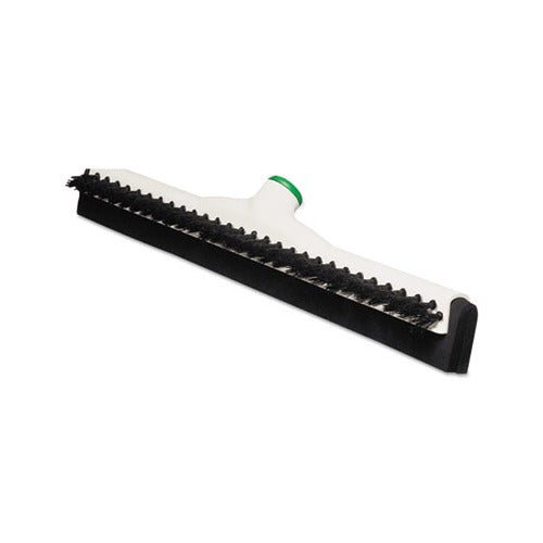 Sanitary Brush w/Squeegee, 18" Brush, Moss Handle