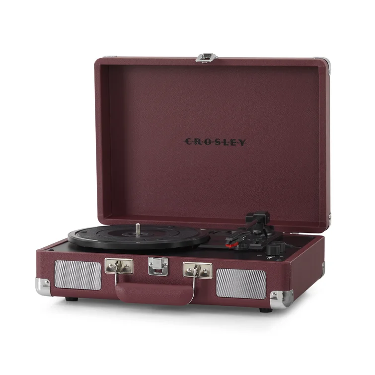 Portable 3 - Speed Turntable Decorative Record Player with Bluetooth