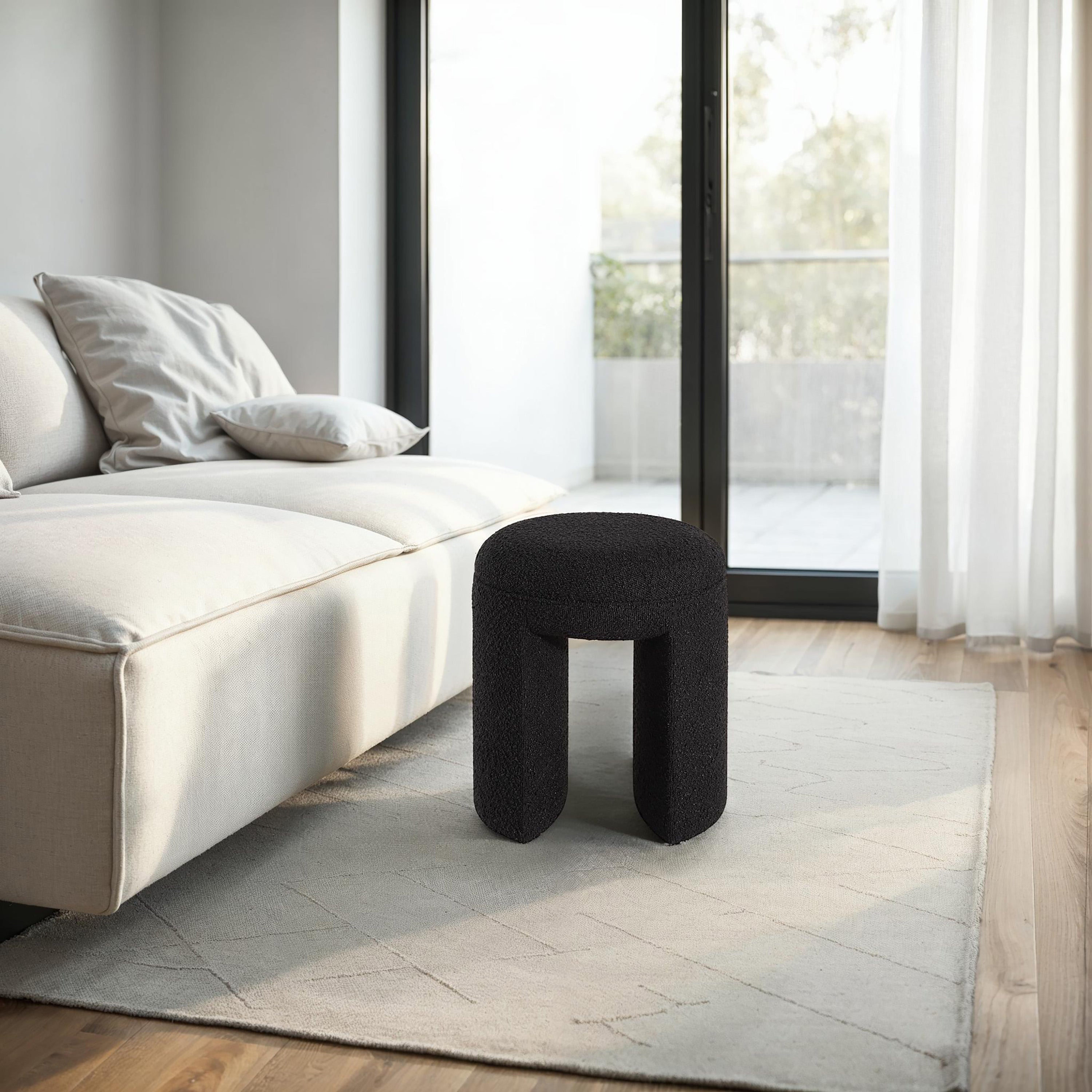 Renwil Amrah 16.93" Height Stool - Black