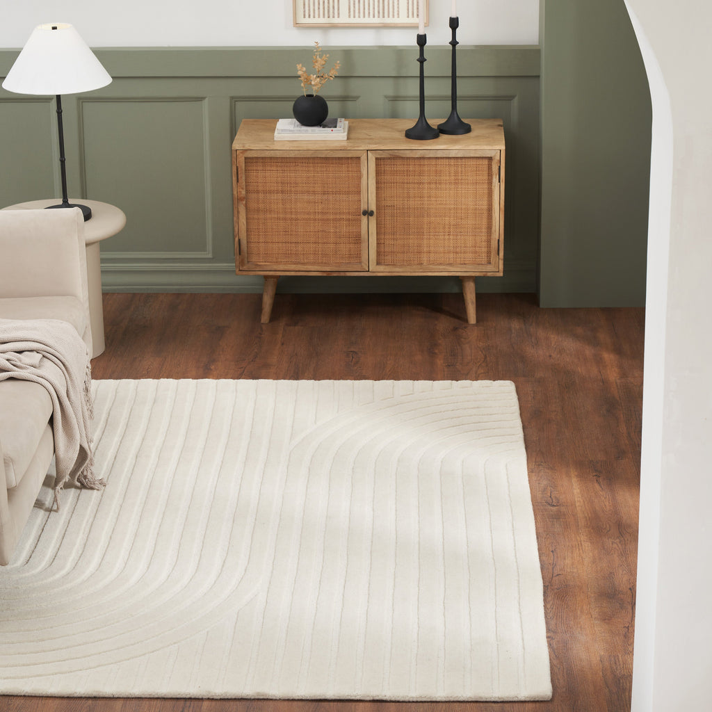 Renwil Cantu 9'10" x 13'1" Ft Handwoven Indoor Rug - Ivory