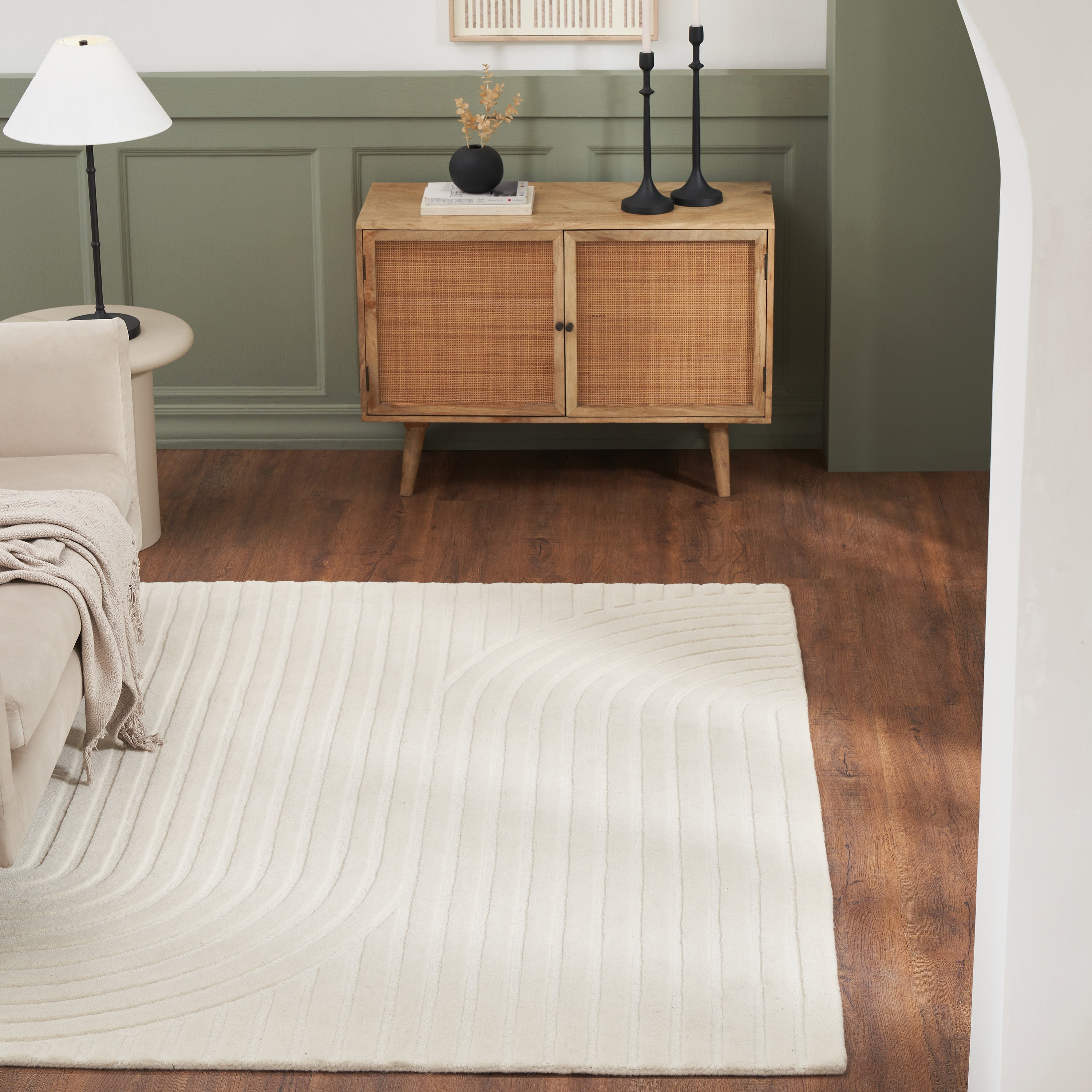 Renwil Cantu 7'10" x 10'2" Ft Handwoven Indoor Rug - Ivory