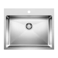 Blanco Quatrus R15 25" Single Bowl Dual Mount Stainless Steel Kitchen Sink