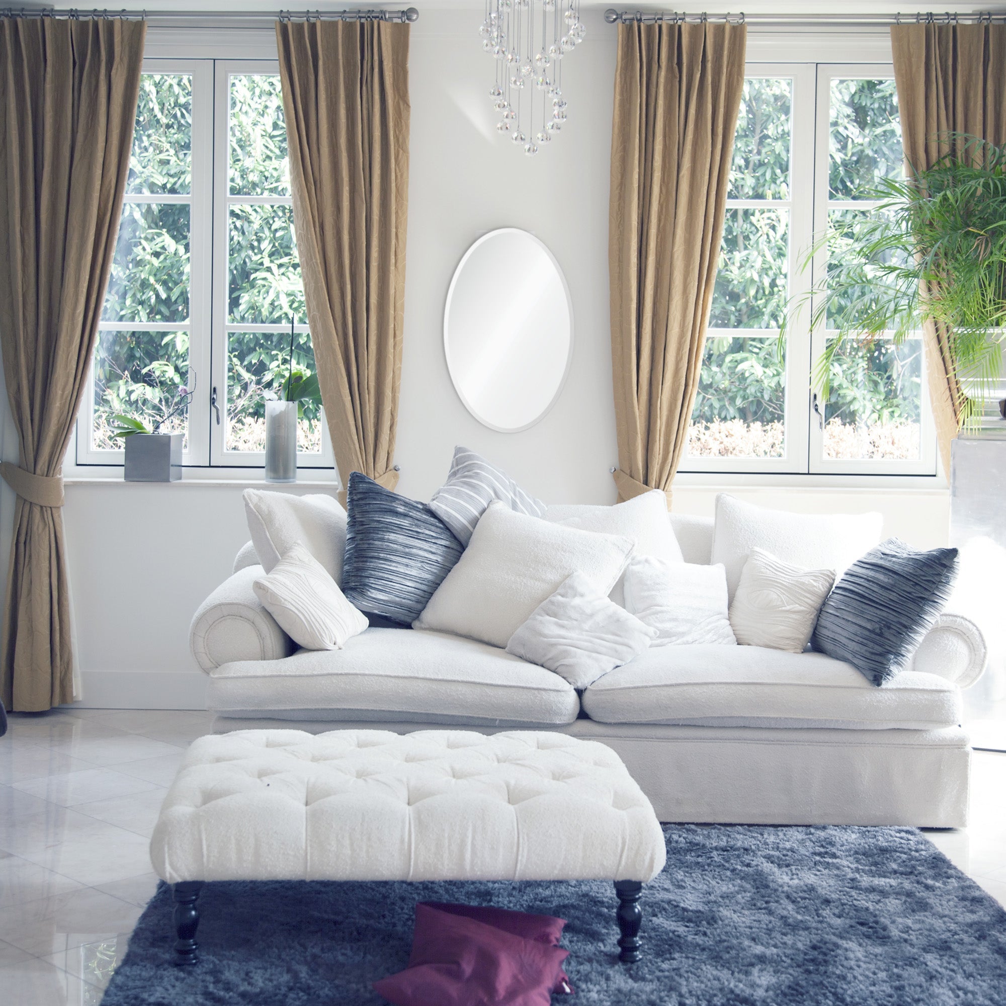 Renwil Frances 28" Tall Oval Wall Mirror