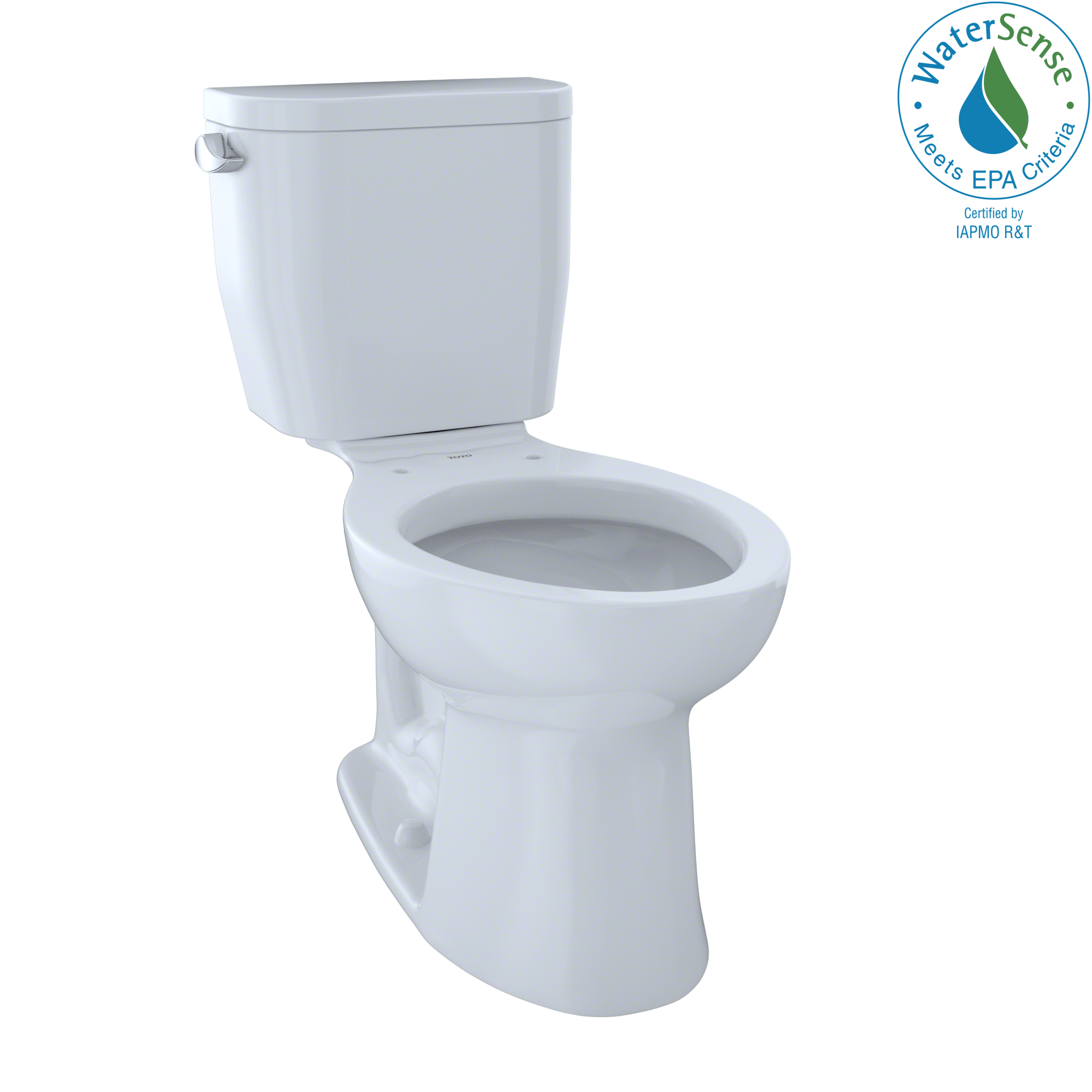 TOTO Entrada Two Piece Elongated 1.28 GPF Universal Height Toilet