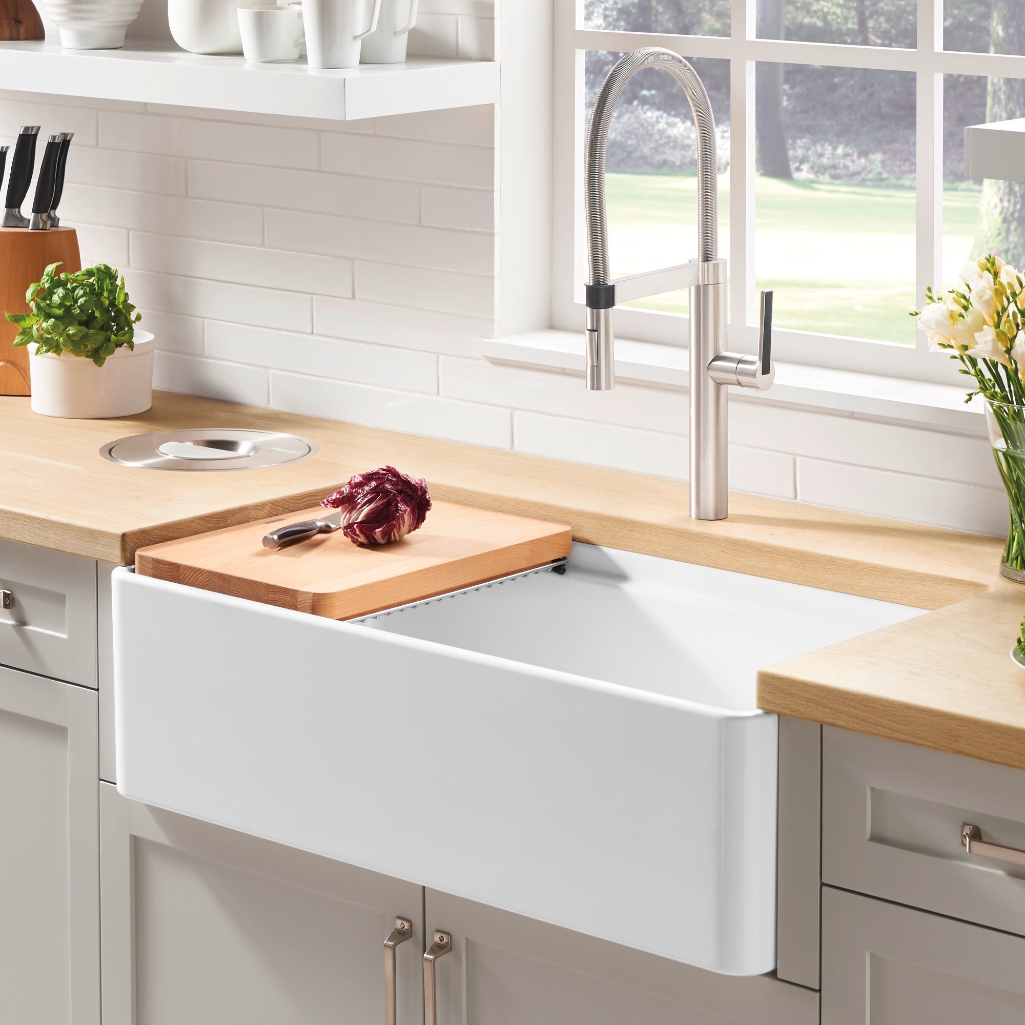 Blanco Profina 36" Single Bowl Apron-Front Fireclay Farmhouse Sink