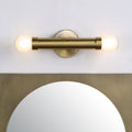 Renwil Dasia 12" Burnished Brass 2-Light Wall Sconce