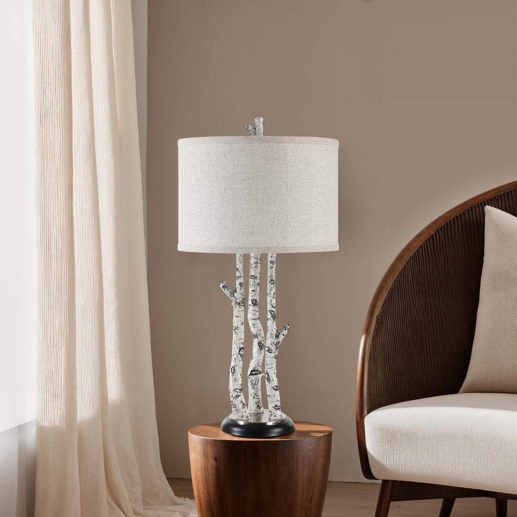 Everren Naousa 29.4" Height Table Lamp - White Wash
