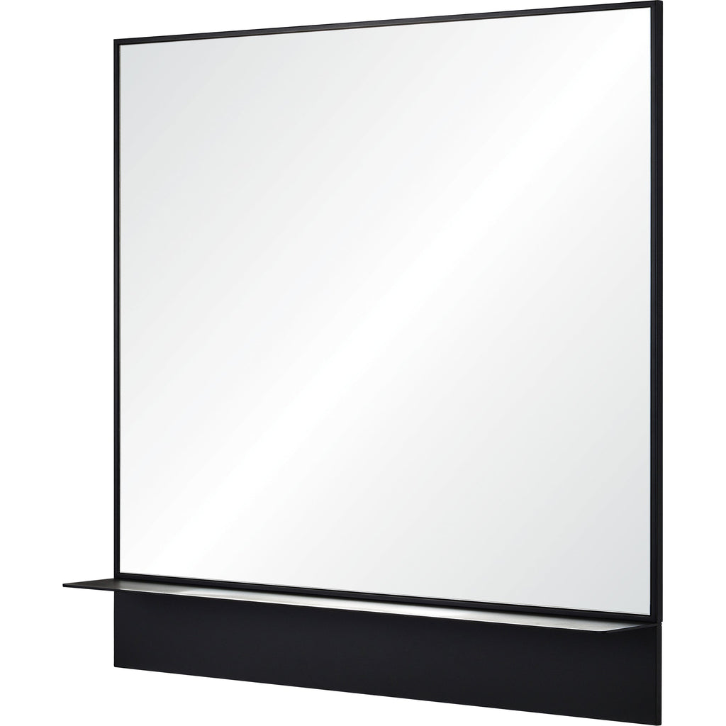 Renwil Otavi 35" Tall Square Wall Mirror - Black