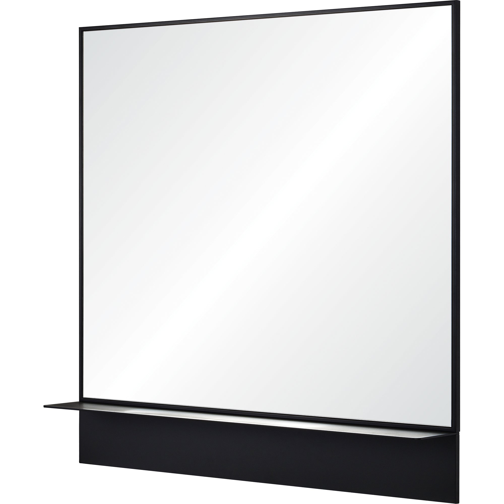 Renwil Otavi 35" Tall Square Wall Mirror - Black