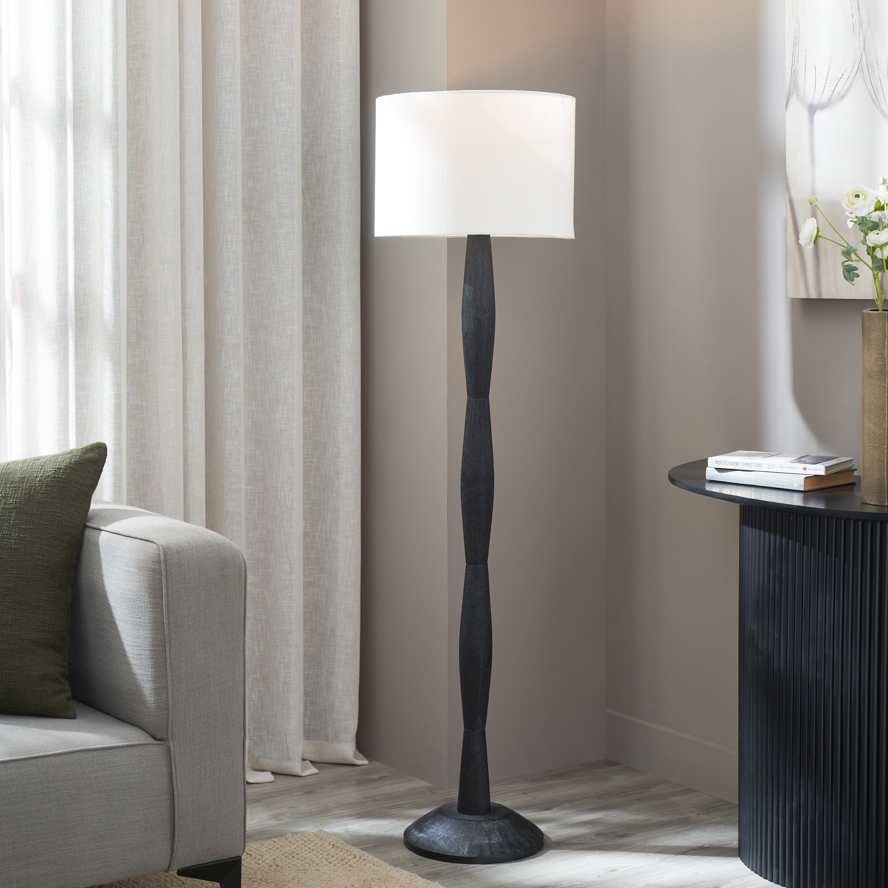 Renwil Francine 60" Height Floor Lamp - Black