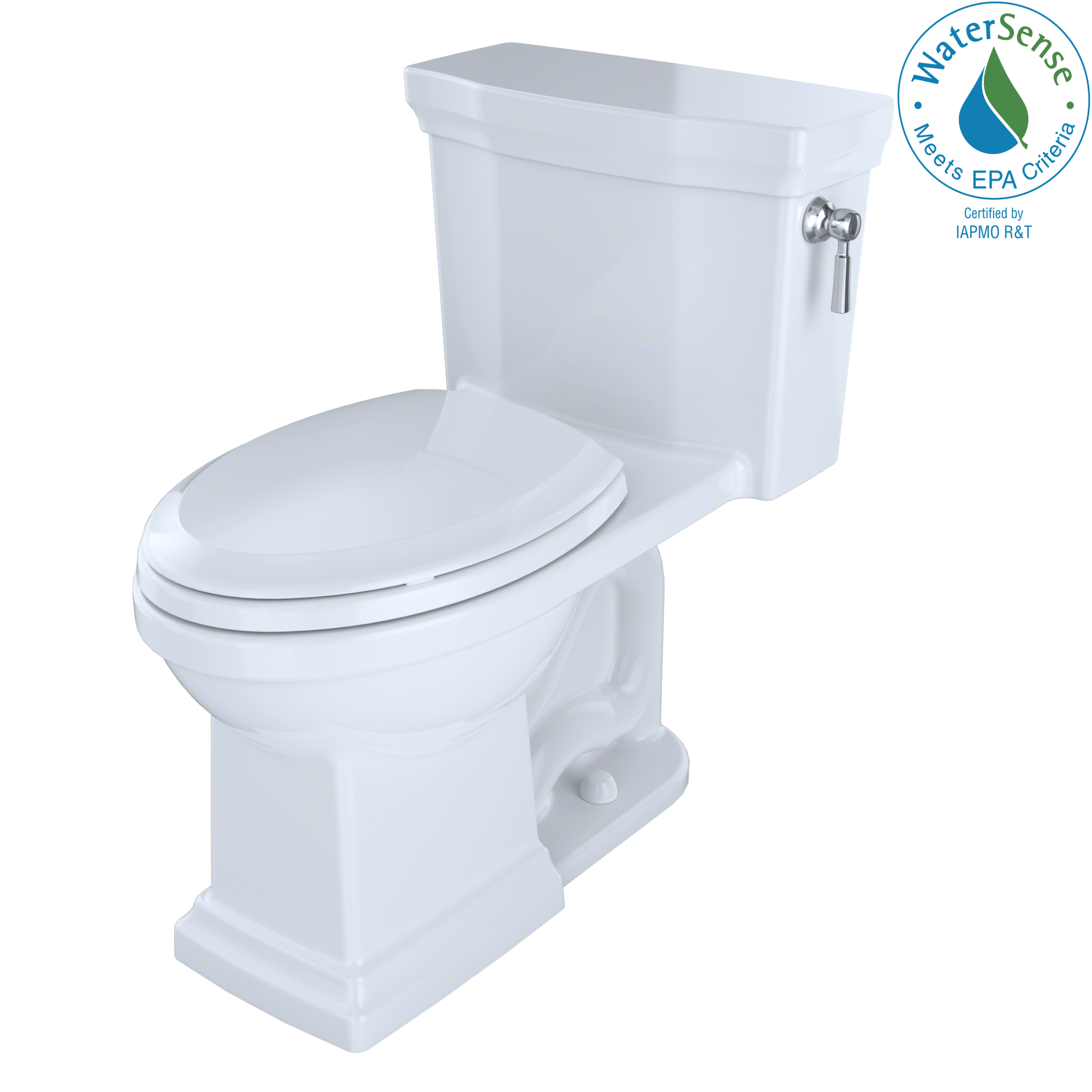 TOTO Promenade II One Piece Elongated 1.28 GPF Universal Height Toilet with Cefiontect and Right Hand Trip Lever