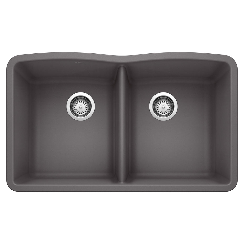 Blanco Diamond Silgranit 32" 50/50 Double Bowl Undermount Kitchen Sink
