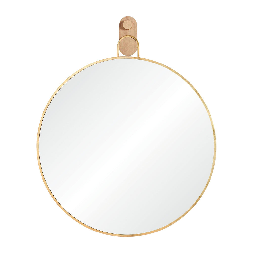 Renwil Kinsley 49" Tall Round Wall Mirror - Yellow