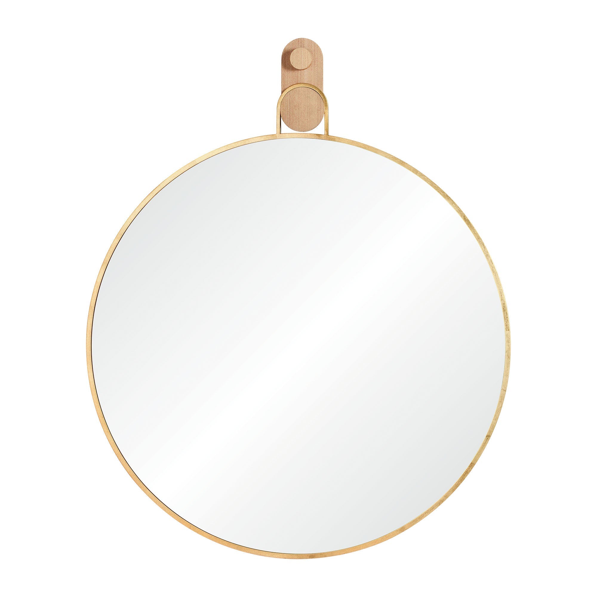 Renwil Kinsley 49" Tall Round Wall Mirror - Yellow