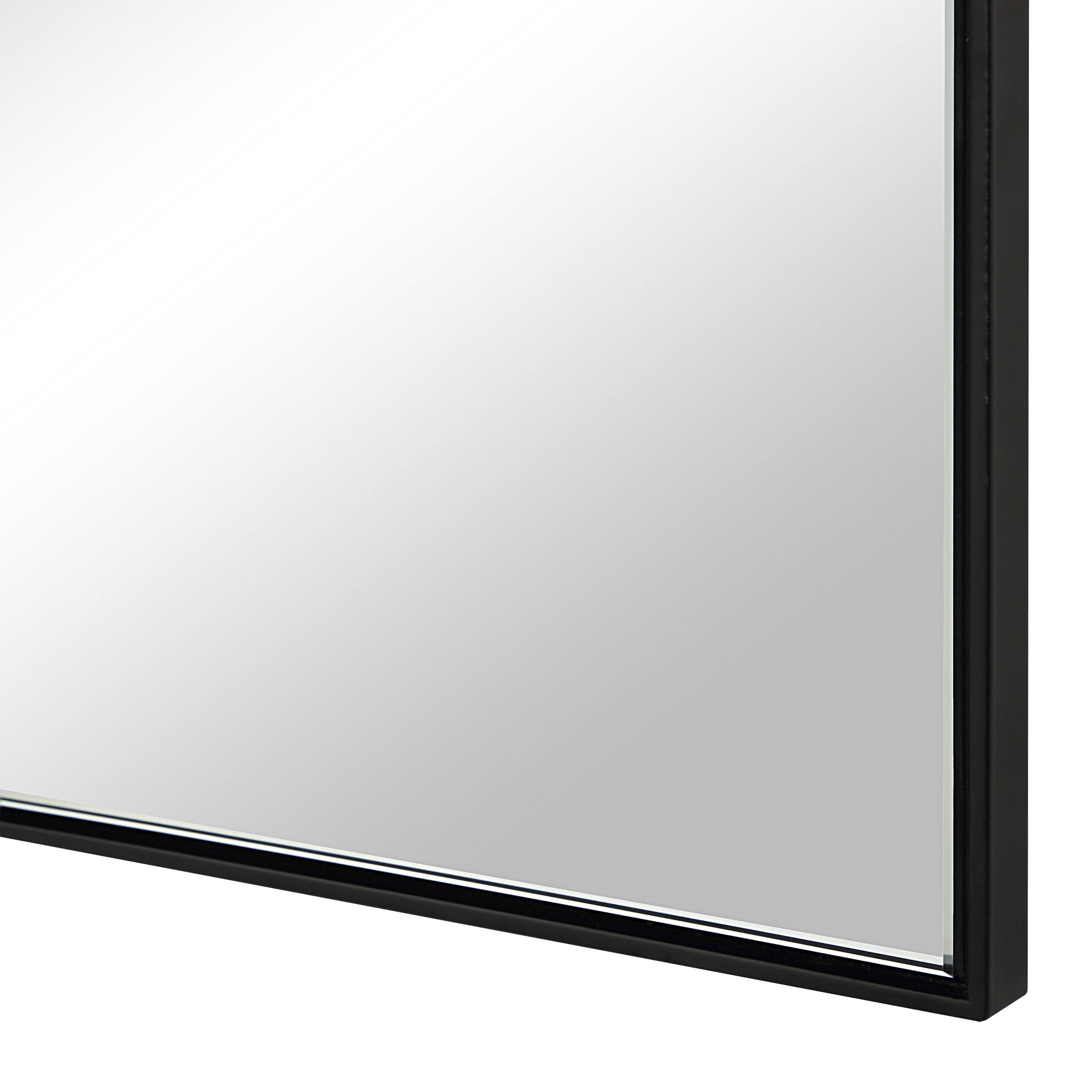 Renwil Loutro 36" H x 22" W Wall Mirror - Black