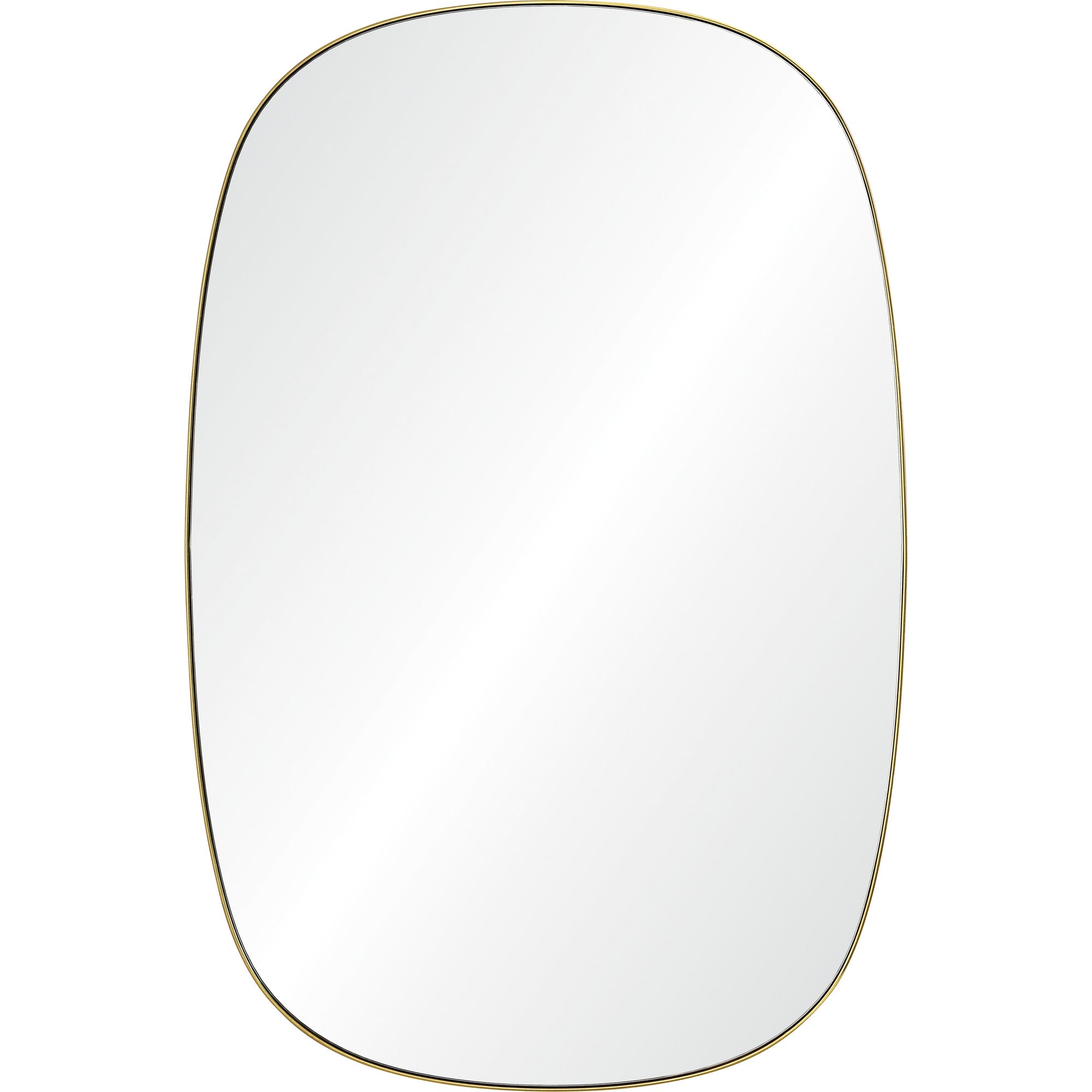 Renwil Gallegos 36" Tall Rectangle Wall Mirror - Yellow