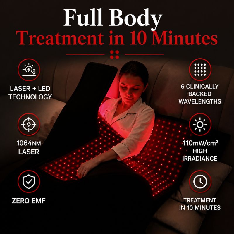 Red Light Therapy Bed With 1064nm Laser