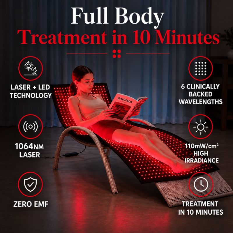Red Light Therapy Mat With 1064nm Laser