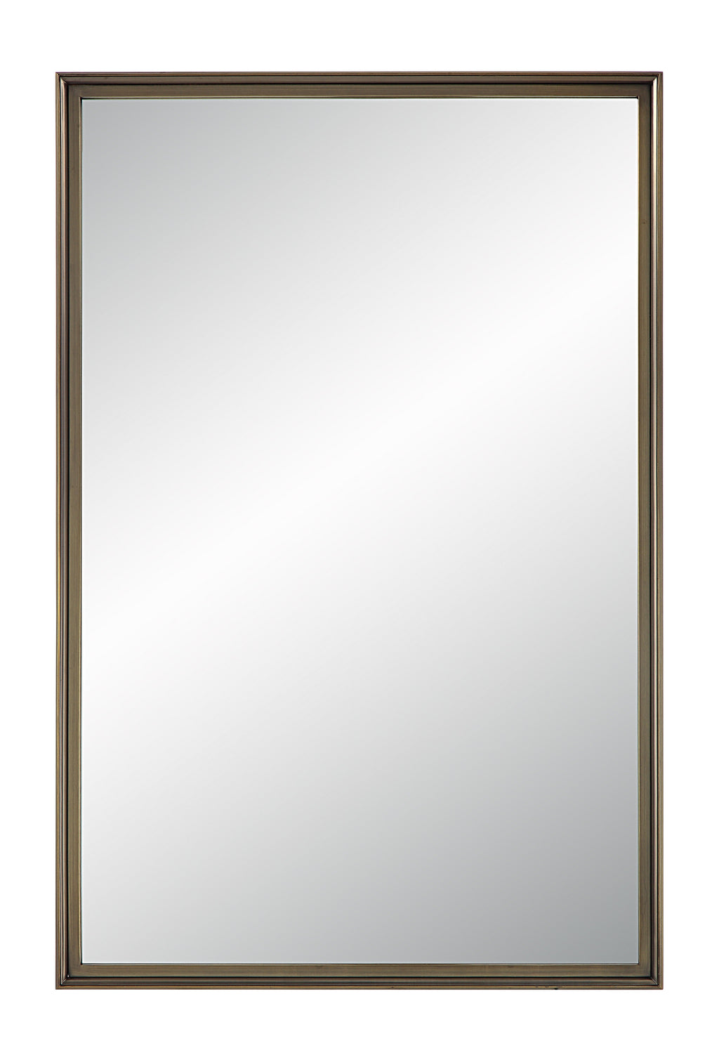 Renwil Sandcastle 36" Tall Rectangular Mirror - Antique Brushed Brass