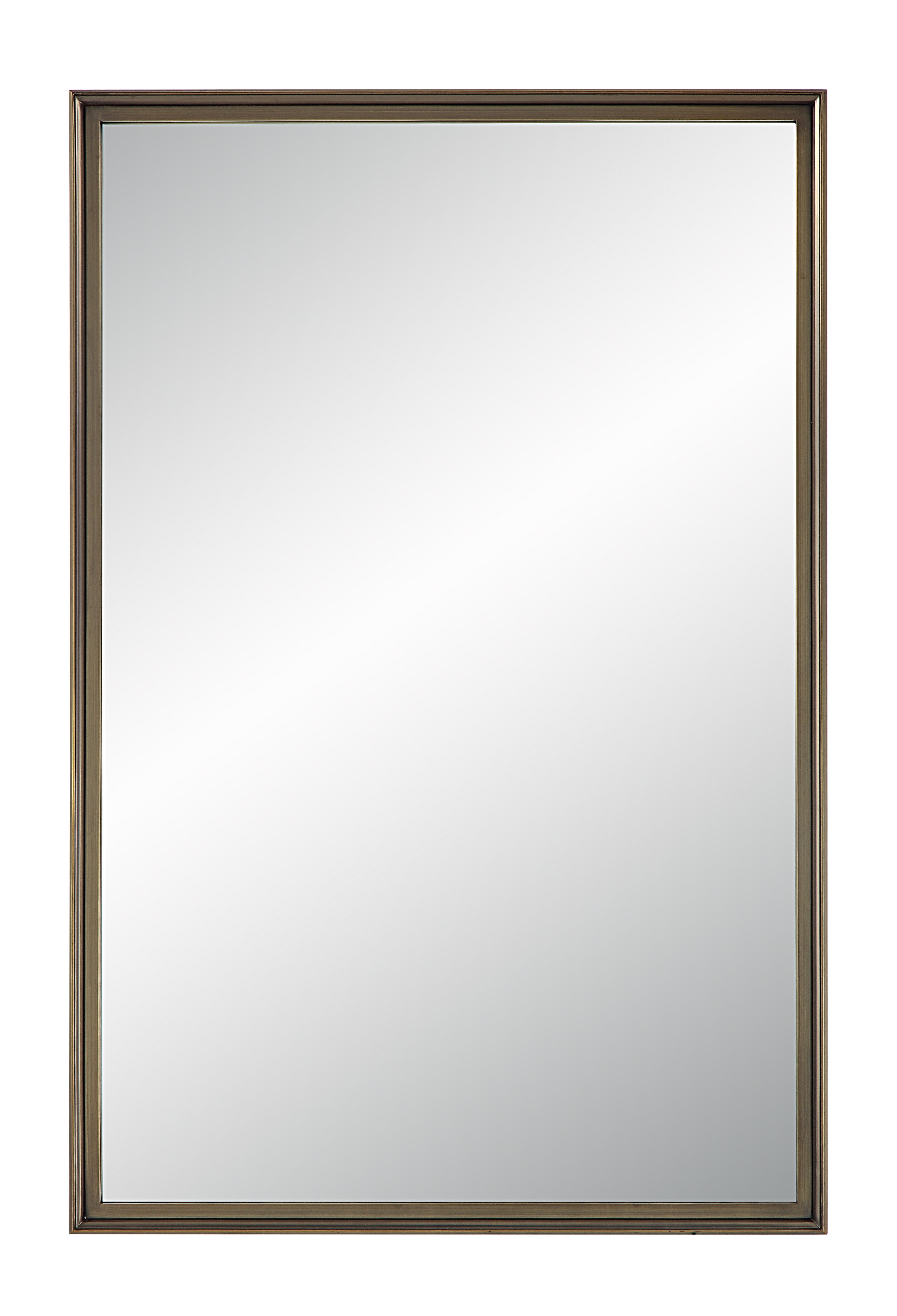 Renwil Sandcastle 36" Tall Rectangular Mirror - Antique Brushed Brass