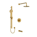 Riobel Paradox 3-Way Shower System: Hand Shower Rail, Shower Head and Tub Spout