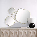 Renwil Nucleus 36/24/16" Tall Irregular Wall Mirror - Yellow