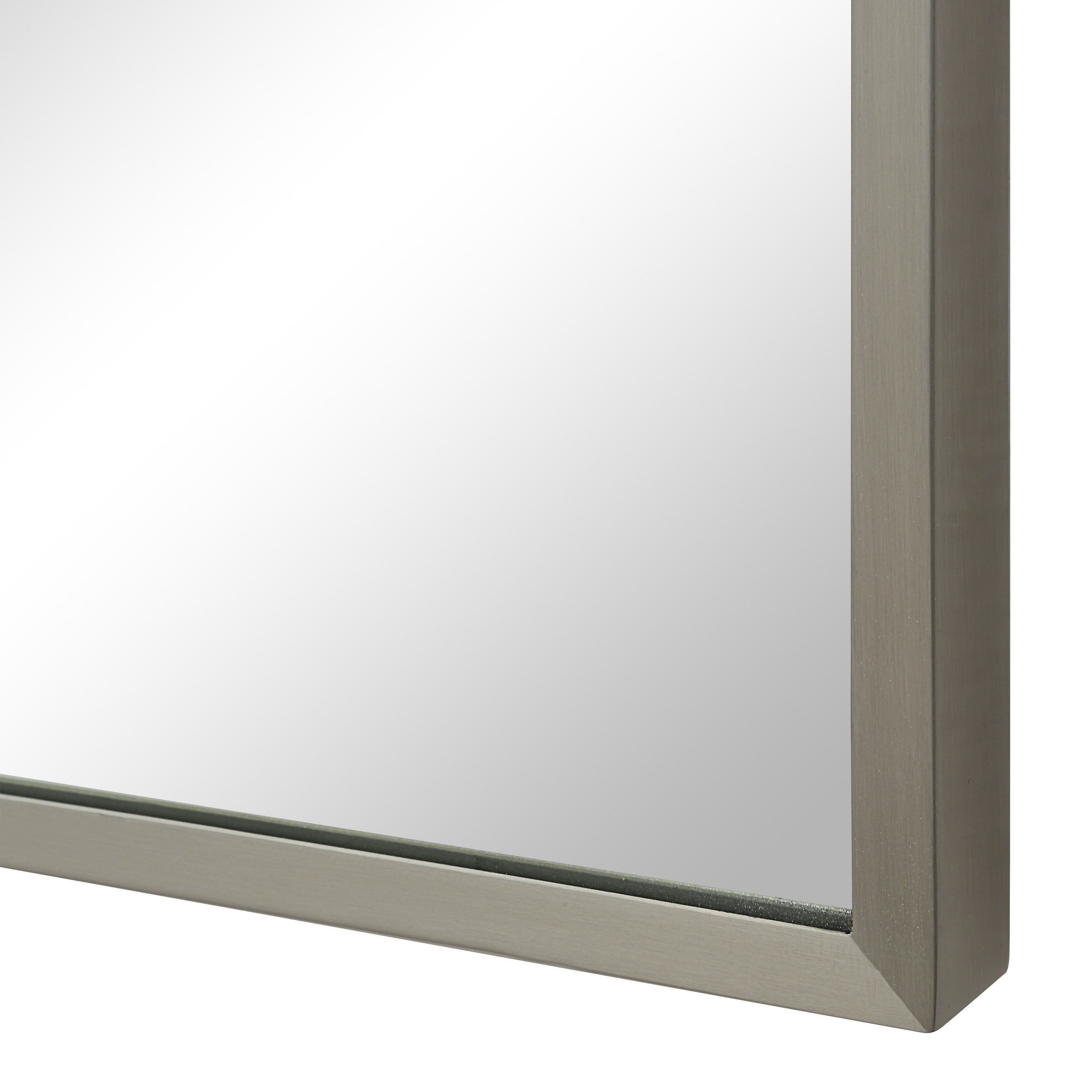 Renwil Salma 40" H x 38" W Wall Mirror - Grey