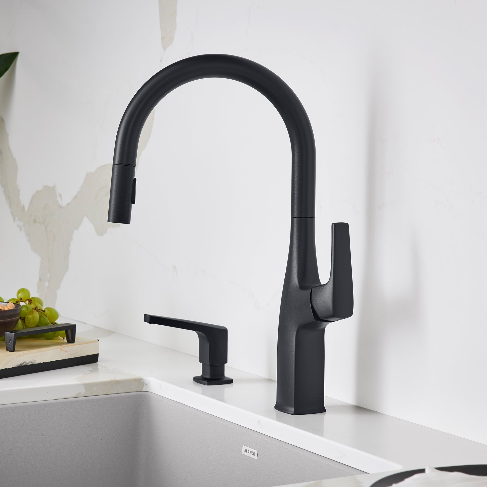 Blanco Rivana High-Arc Pull-Down Dual-Spray Kitchen Faucet