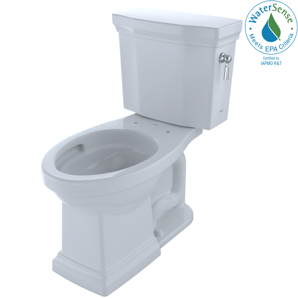 TOTO Promenade II 1G Two Piece Elongated 1.0 GPF Universal Height Toilet with Cefiontect and Right Hand Trip Lever