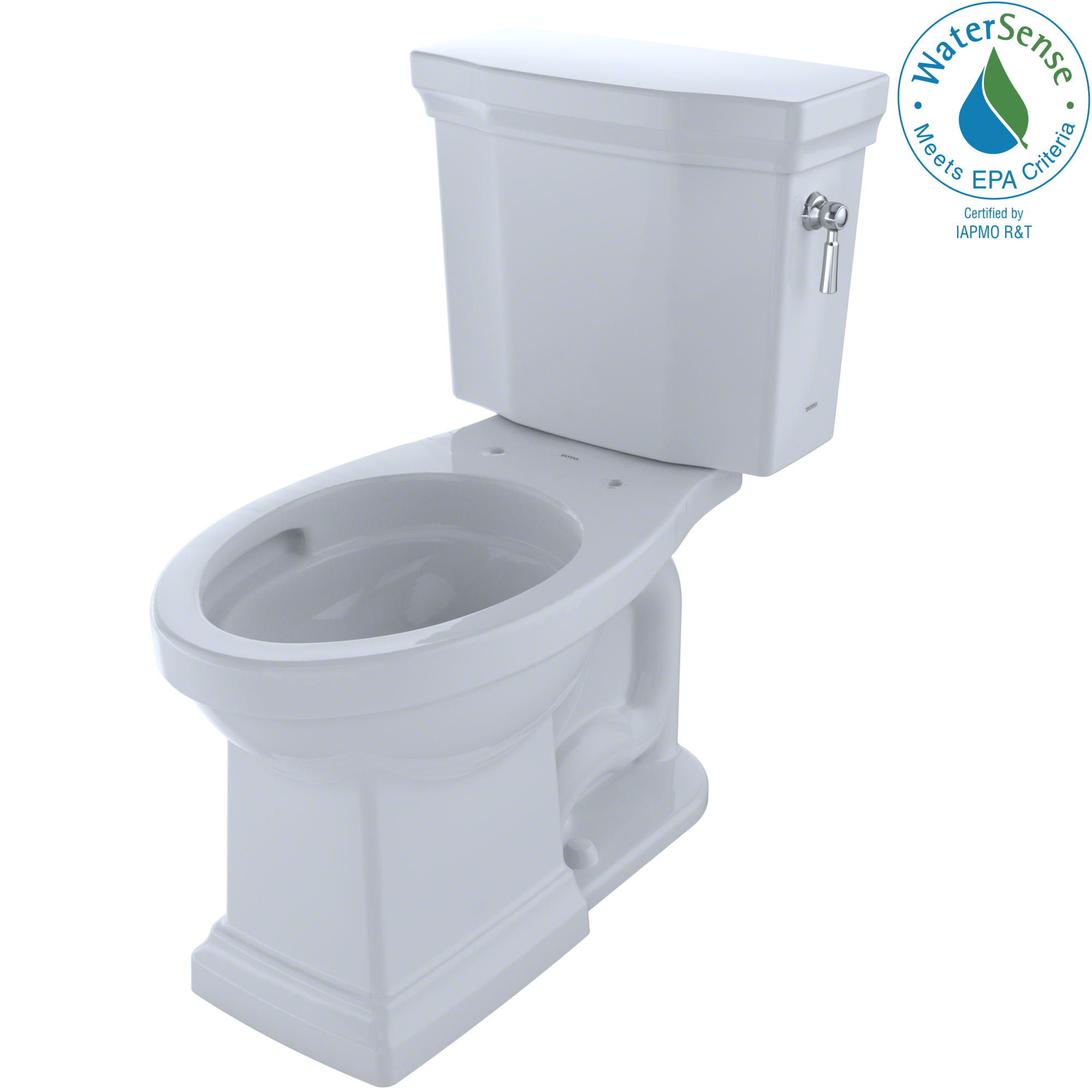 TOTO Promenade II 1G Two Piece Elongated 1.0 GPF Universal Height Toilet with Cefiontect and Right Hand Trip Lever