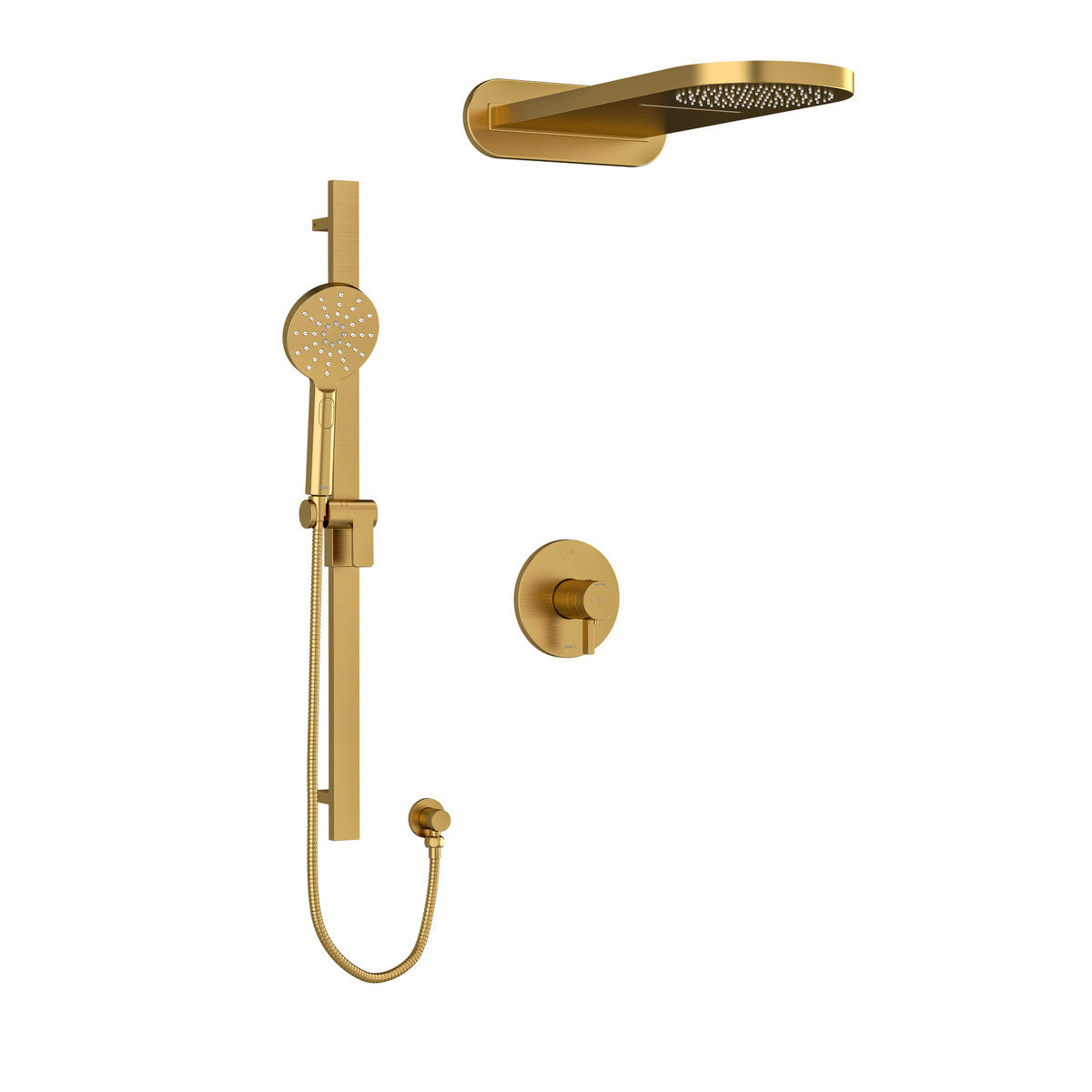 Riobel Paradox 3-Way System with Hand Shower Rail and Rain and Cascade Shower Head