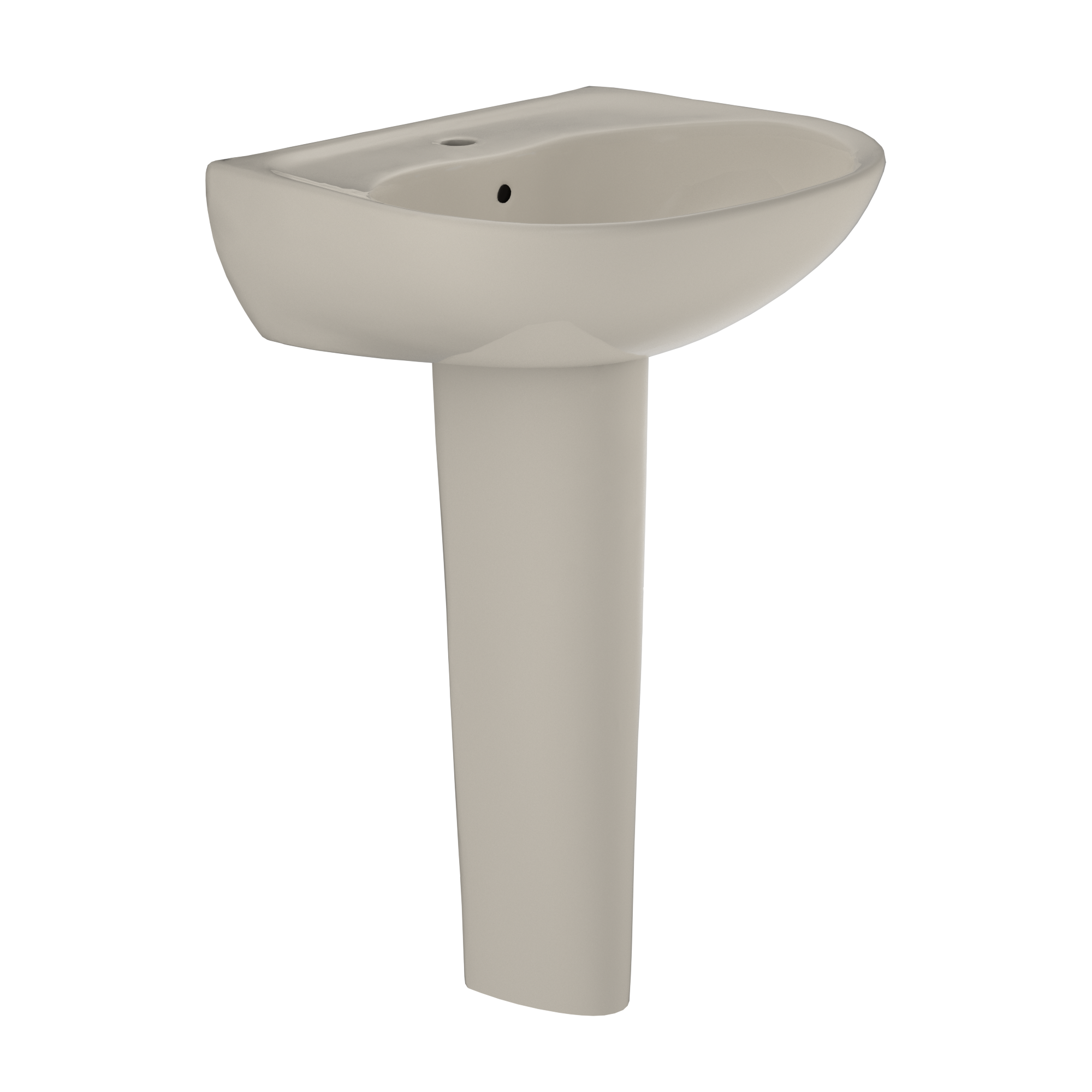 TOTO Supreme Oval Basin Pedestal Bathroom Sink For Single Hole Faucets
