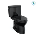 TOTO Drake II Two Piece Elongated 1.28 GPF Universal Height Toilet with Ss124 Softclose Seat - Washlet+ Ready