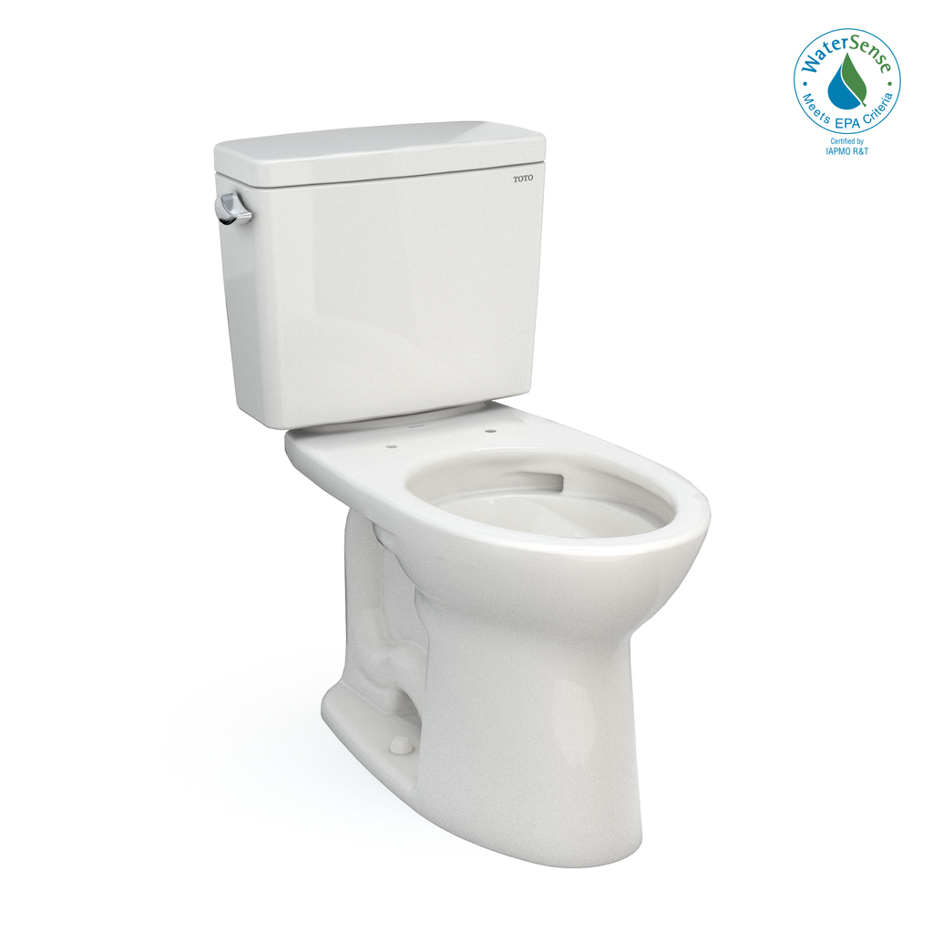 TOTO Drake Two Piece Elongated 1.28 GPF Tornado Flush Toilet with Cefiontect