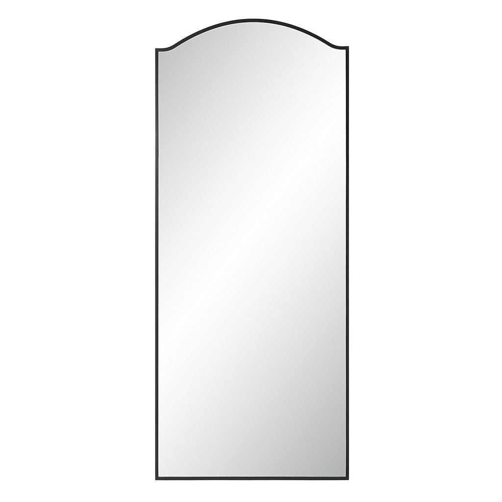 Renwil Balina 72" Tall Rectangular Arch Mirror - Matte Black